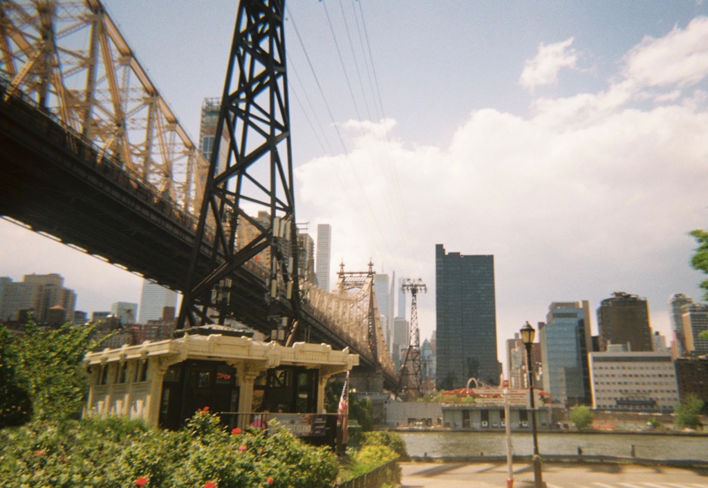view of New York City from Roosevelt Island