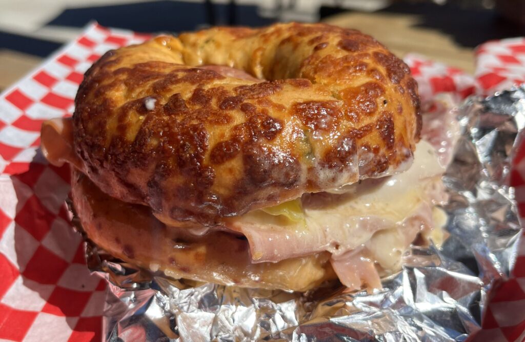 The Original Italian Bagel at Sully's Steamers in Greenville, South Carolina
