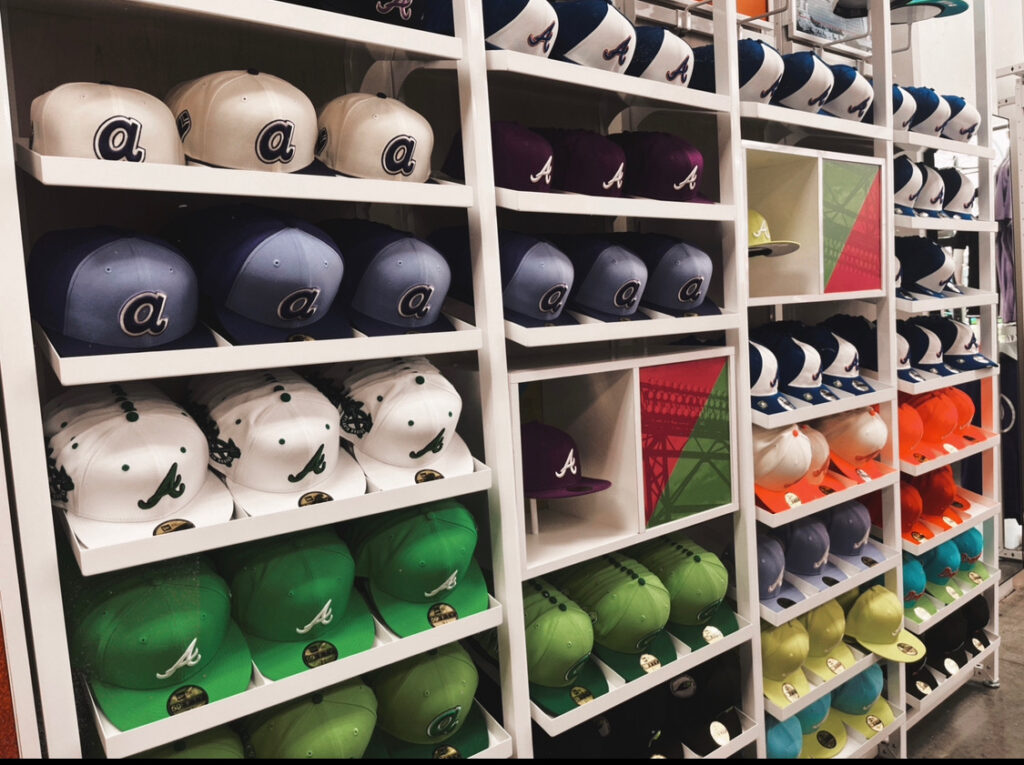 a wide selection of Atlanta Braves flatbill caps found at Threads