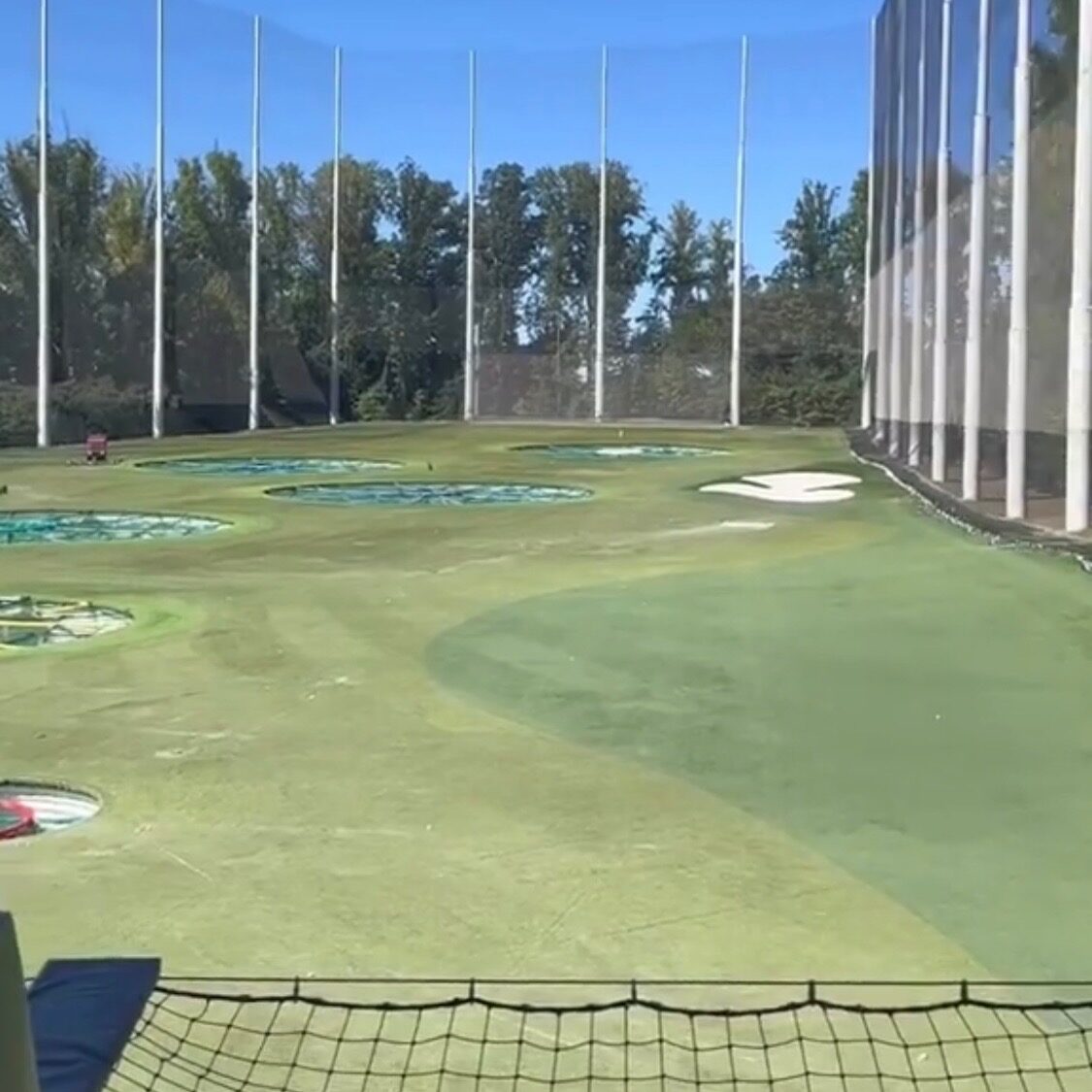 the targets at Topgolf 