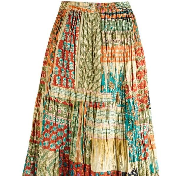 a reversible patterned skirt 