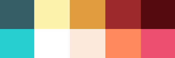 color blocks showing different color schemes